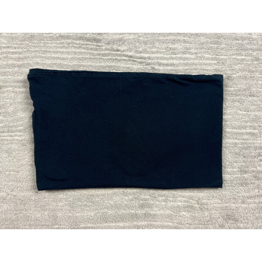 Topshop Tube Top Women Size 6 Black‎ Strapless Cotton Blend Solid Basic Bodice